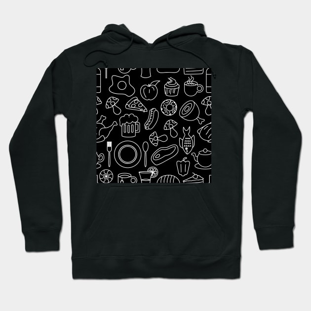 Great black and white food | for foody people Hoodie by TheAlmighty1